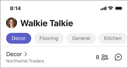 The people icon in Walkie Talkie, indicating the number people connected to the channel